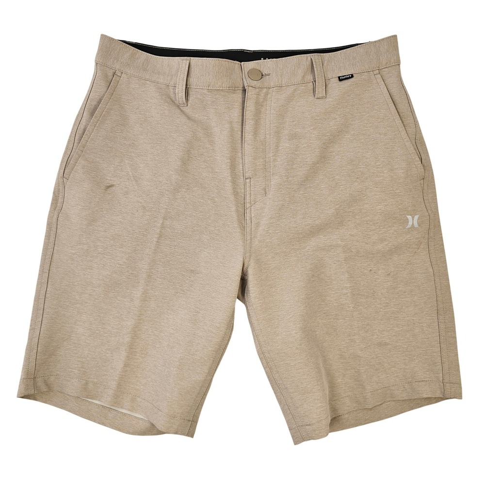 Hurley Phantom Walkshorts Mens 32 Khaki Tan Heather Stretch Board Shorts 996557A